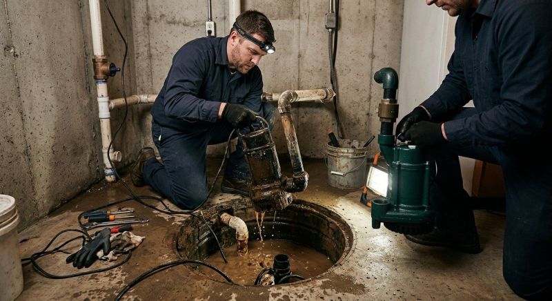 Sump Pump Relocation in Providence, RI