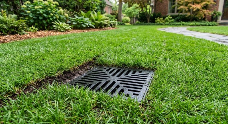 Sidewalk Drainage Installation in Tuscaloosa, AL
