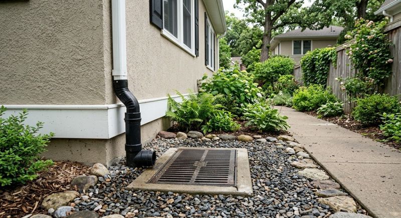 Sidewalk Drainage Installation in Tuscaloosa, AL