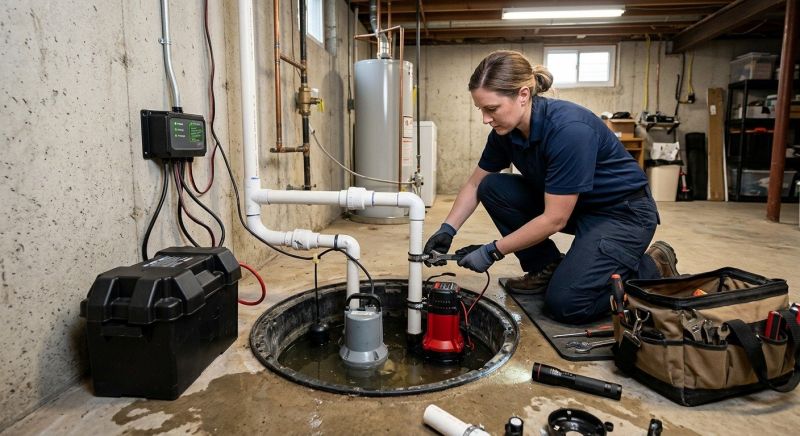 Sump Pump Plumbing in Manchester, NH