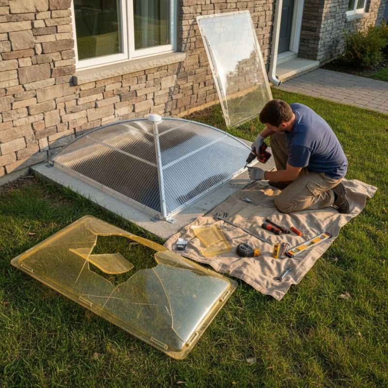 Window Well Cover Installation in Kansas City, KS
